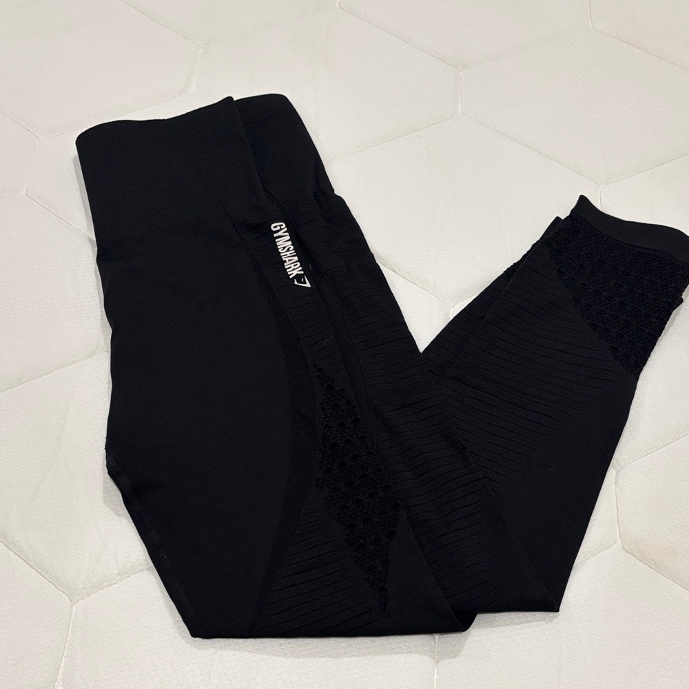 Gymshark Black Textured Leggings